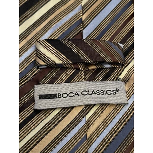 Boca Classics Hand Made 100% Polyester Men’s Neck Tie Made In China - Picture 8 of 9